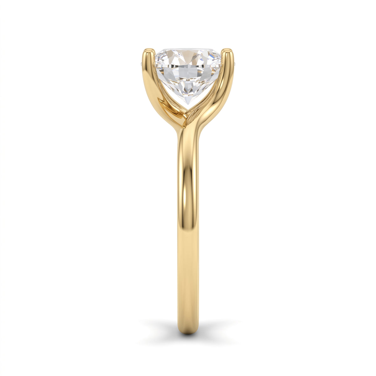 2 CT Round Brilliant 925 Sterling Silver Ring