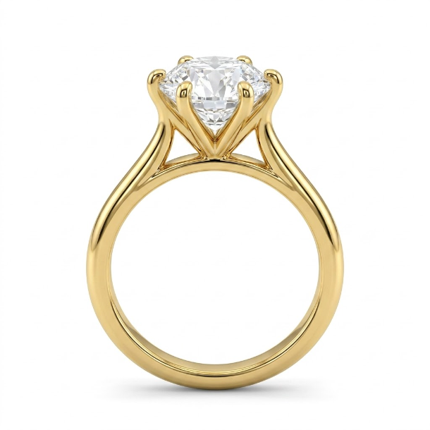 2 CT Round Brilliant 925 Sterling Silver Ring