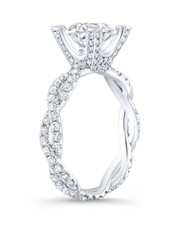 3.6 CT Round Brilliant 925 Sterling Silver Ring