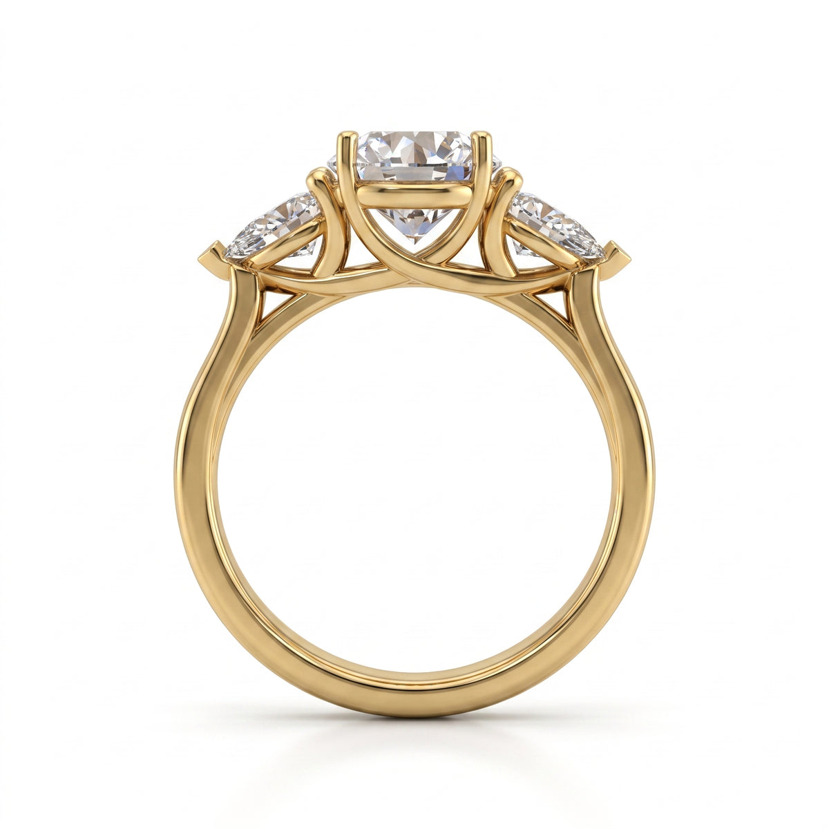 1.8 CT Round Brilliant Multi-Shape 925 Sterling Silver Ring