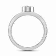 1 CT Round Brilliant 925 Sterling Silver Ring