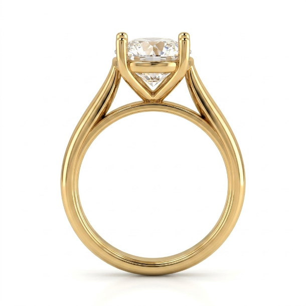 3 CT Round Brilliant 925 Sterling Silver Ring