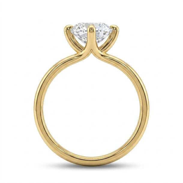 1.5 CT Round Brilliant 925 Sterling Silver Ring