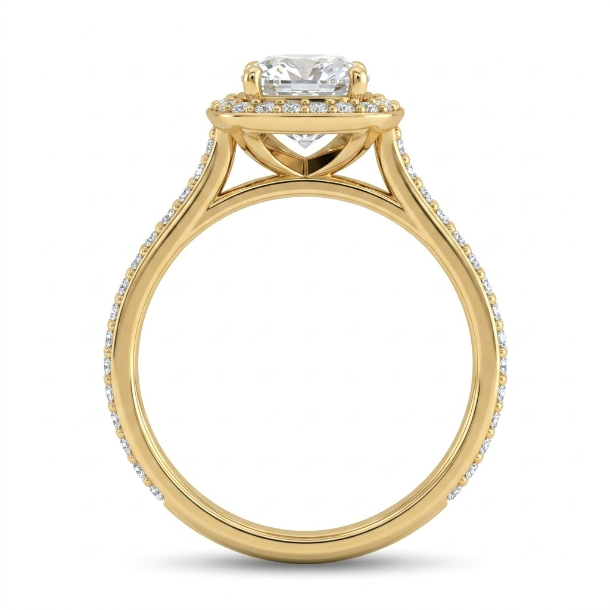 2.42 CT Cushion Cut Multi-Shape 925 Sterling Silver Ring