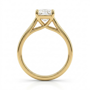 1 CT Radiant Cut 925 Sterling Silver Ring