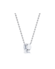 1 CT Round & Round Pendant Necklace in 925 Sterling Silver