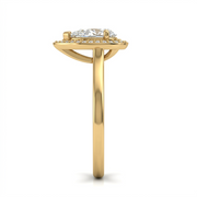 1.84 CT Pear Cut Multi-Shape 925 Sterling Silver Ring