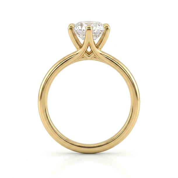 1.43 CT Round Brilliant 925 Sterling Silver Ring