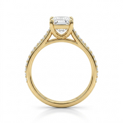 1.24 CT Emerald Cut Multi-Shape 925 Sterling Silver Ring