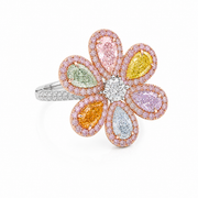 4.88 CT Pear Cut Multi-Shape 925 Sterling Silver Ring