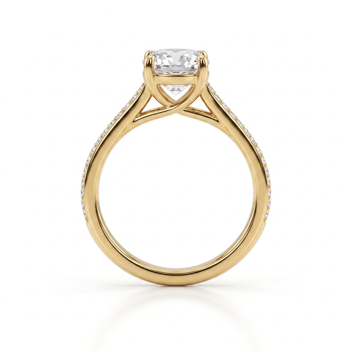 1.13 CT Cushion Cut Multi-Shape 925 Sterling Silver Ring
