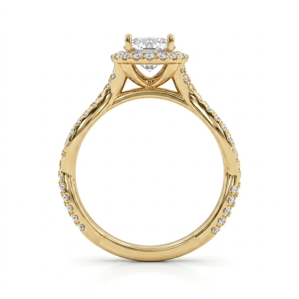 1.48 CT Round Brilliant 925 Sterling Silver Ring