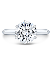 1 CT Round Brilliant 925 Sterling Silver Ring