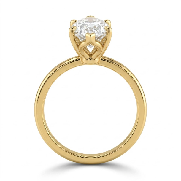 3 CT Marquise Cut 925 Sterling Silver Ring