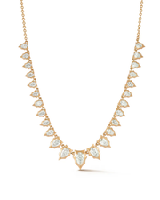 3.69 CT Pear Pendant Necklace in 925 Sterling Silver