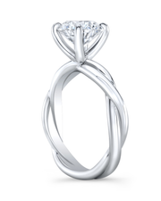 1 CT Round Brilliant 925 Sterling Silver Ring