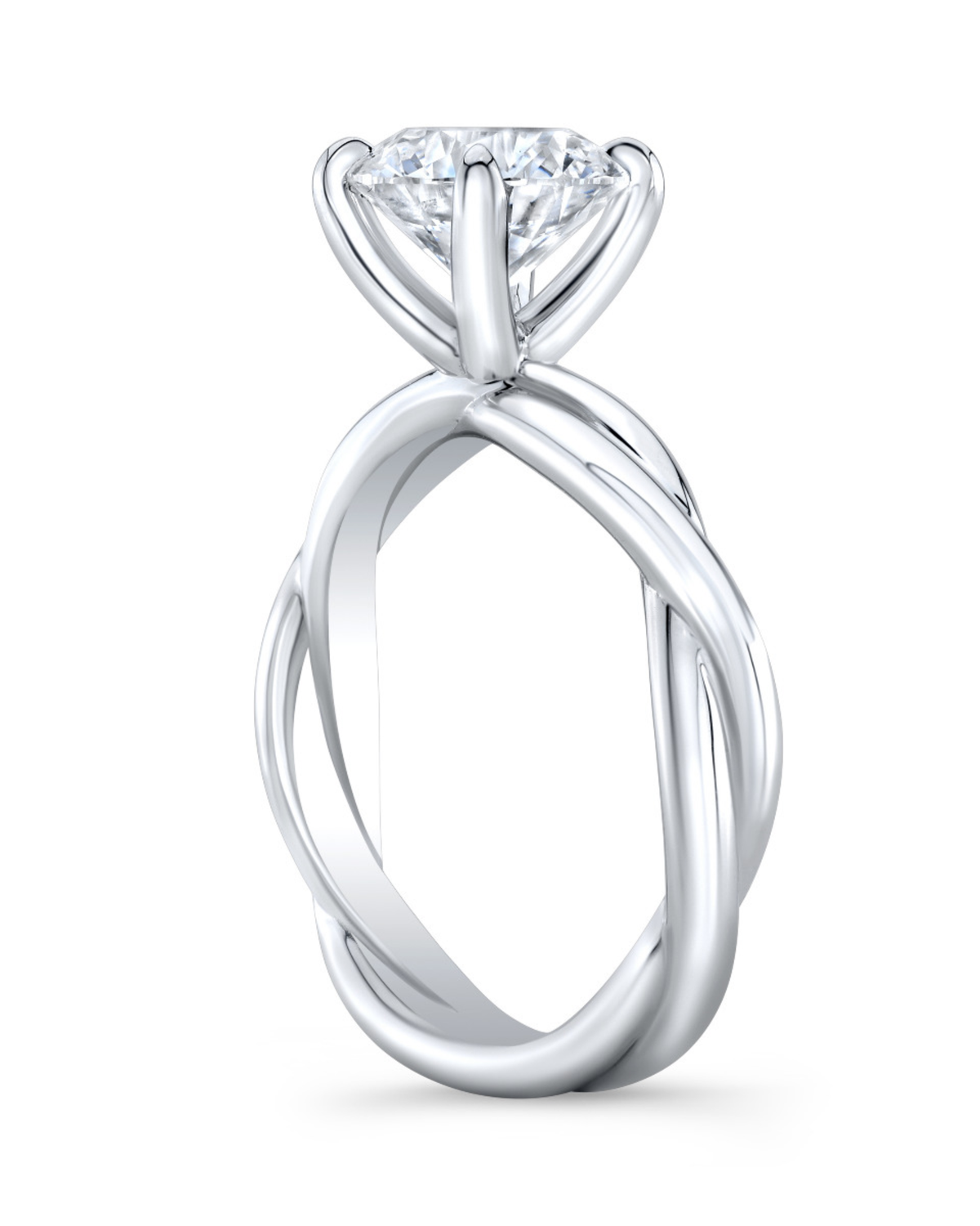 1 CT Round Brilliant 925 Sterling Silver Ring