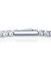 4.2 CT Round Cut Prong Tennis Bracelet in 925 Sterling Silver