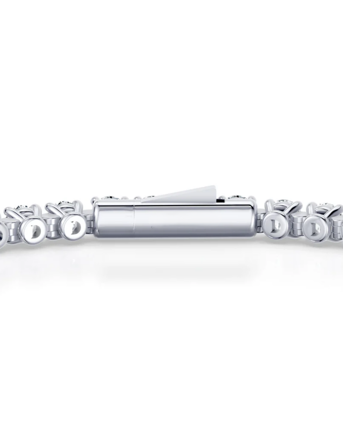 4.2 CT Round Cut Prong Tennis Bracelet in 925 Sterling Silver