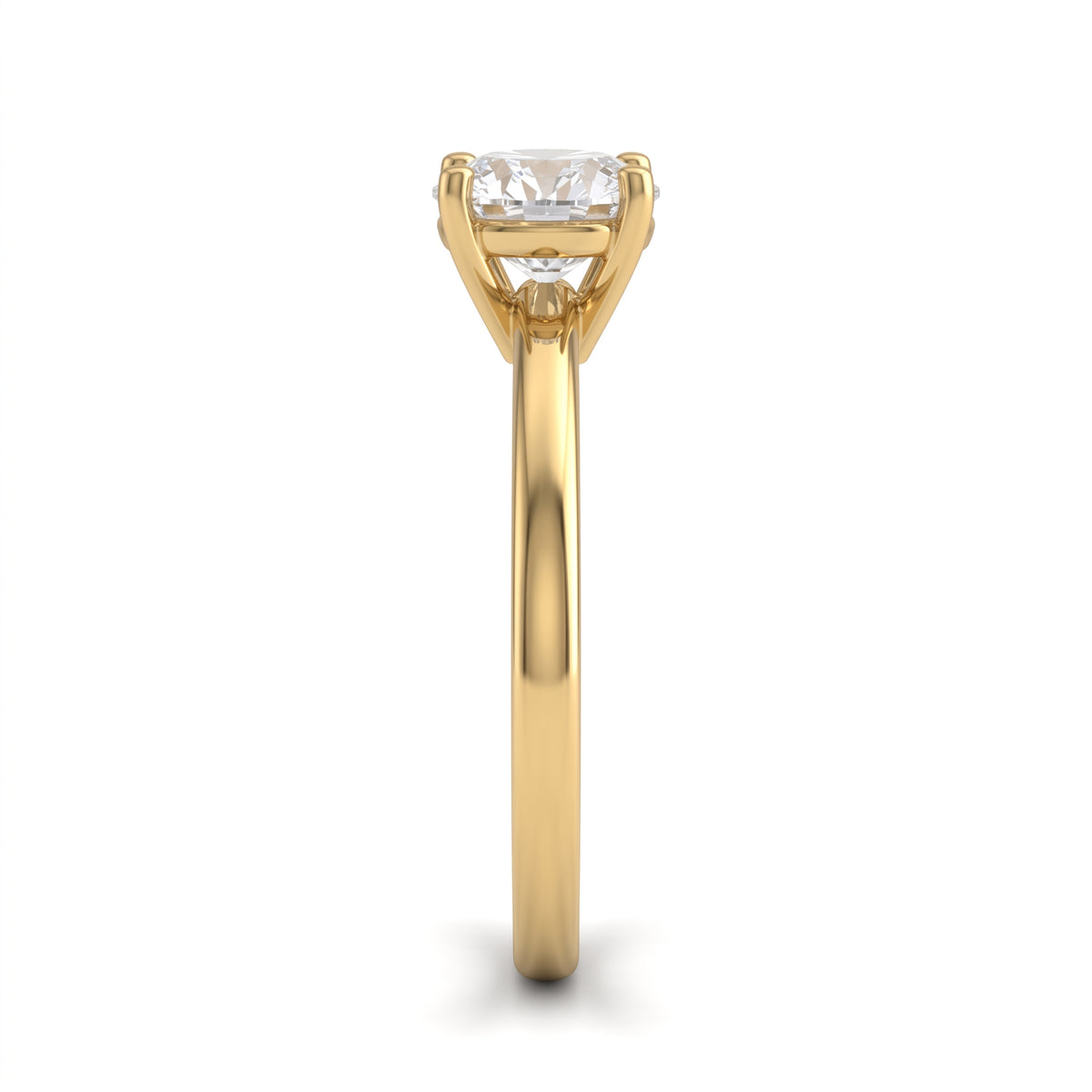 1 CT Round Brilliant 925 Sterling Silver Ring