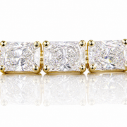 10 CT Radiant Cut Prong Tennis Bracelet in 925 Sterling Silver