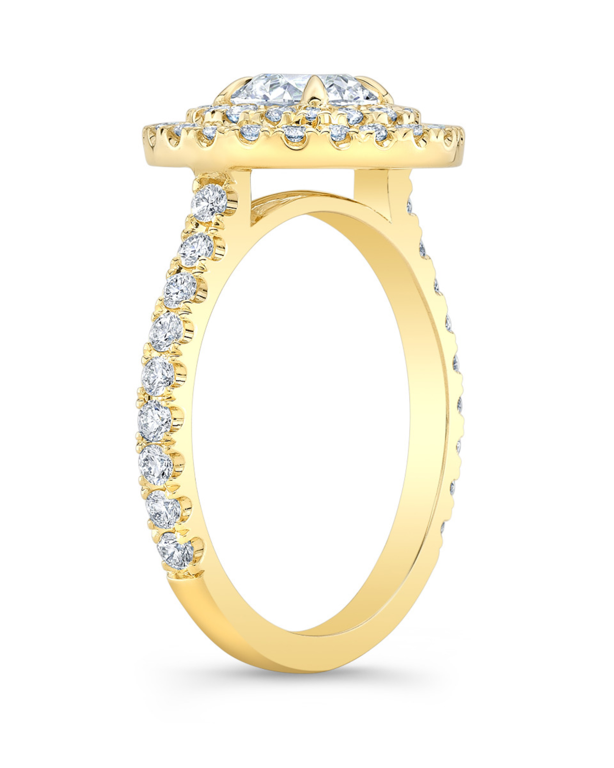 1.8 CT Round Brilliant 925 Sterling Silver Ring