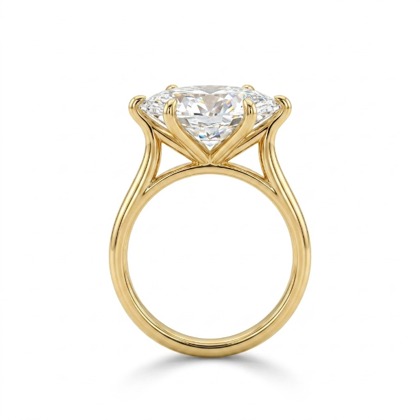 2 CT Marquise Cut 925 Sterling Silver Ring