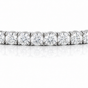 7 CT Round Cut Prong Tennis Bracelet in 925 Sterling Silver