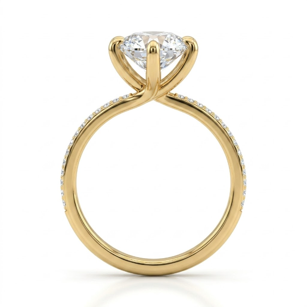 2.15 CT Round Brilliant 925 Sterling Silver Ring