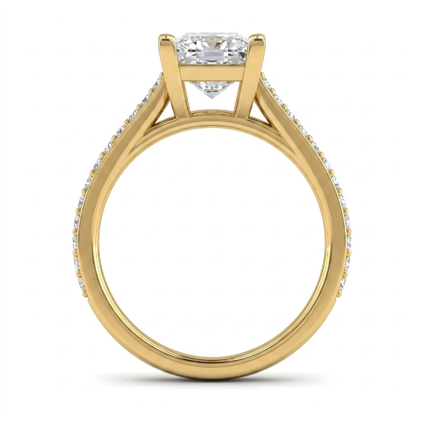 1.24 CT Princess Cut Multi-Shape 925 Sterling Silver Ring