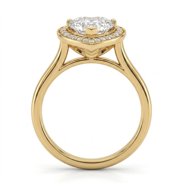 2.16 CT Heart Cut Multi-Shape 925 Sterling Silver Ring