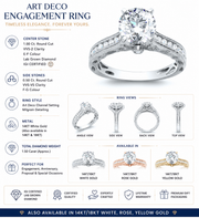 1.2 CT Round Brilliant 925 Sterling Silver Ring