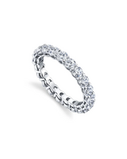 1.2 CT Round Brilliant 925 Sterling Silver Ring