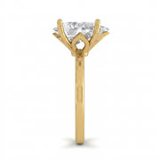 3 CT Pear Cut 925 Sterling Silver Ring