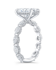 2.3 CT Oval Multi-Shape 925 Sterling Silver Ring