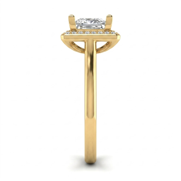 2.18 CT Princess Cut Multi-Shape 925 Sterling Silver Ring