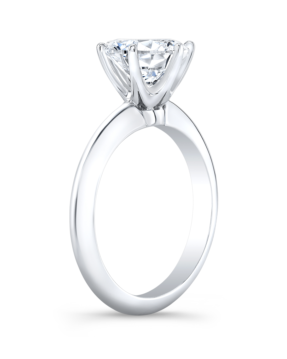 1 CT Round Brilliant 925 Sterling Silver Ring