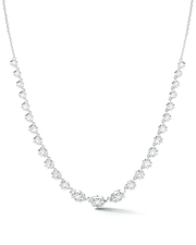 1.12 CT Marquise & Round Pendant Necklace in 925 Sterling Silver