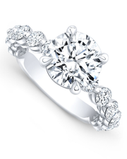 2.2 CT Round Brilliant 925 Sterling Silver Ring