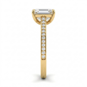 1.24 CT Emerald Cut Multi-Shape 925 Sterling Silver Ring
