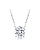 1 CT Round & Round Pendant Necklace in 925 Sterling Silver