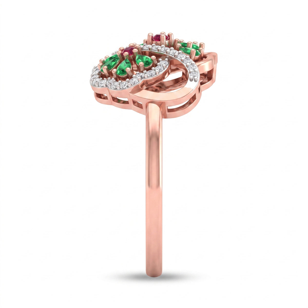 0.27 CT Round Brilliant Multi-Shape 925 Sterling Silver Ring