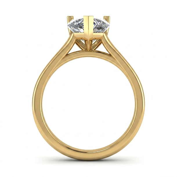 1.5 CT Heart Cut 925 Sterling Silver Ring