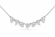 1.21 CT Mixed Shape Pendant Necklace in 925 Sterling Silver