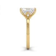 3 CT Radiant Cut 925 Sterling Silver Ring