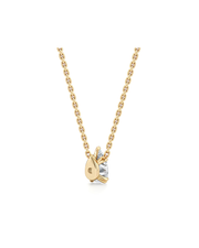 1 CT Pear Pendant Necklace in 925 Sterling Silver