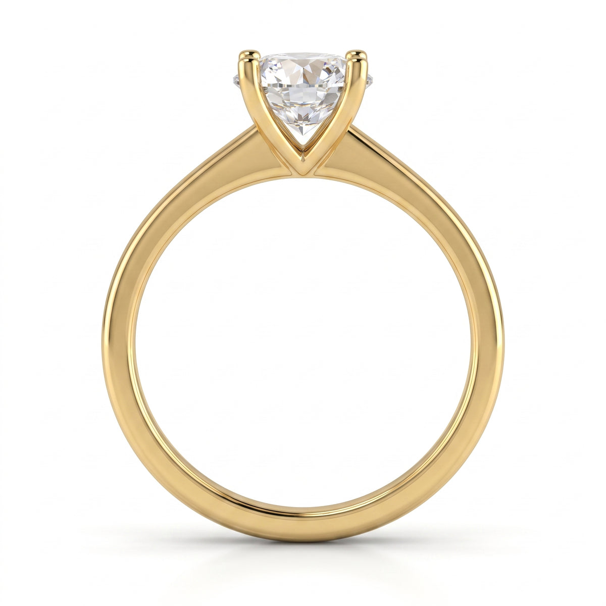 1 CT Round Brilliant 925 Sterling Silver Ring