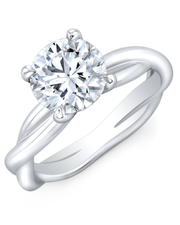 1 CT Round Brilliant 925 Sterling Silver Ring