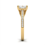1.24 CT Princess Cut Multi-Shape 925 Sterling Silver Ring