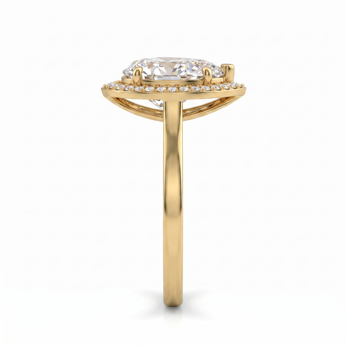 2.34 CT Pear Cut Multi-Shape 925 Sterling Silver Ring
